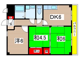 シルクハイツ立花の物件間取画像